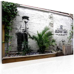 Foto schilderij - Graffiti area (Banksy)