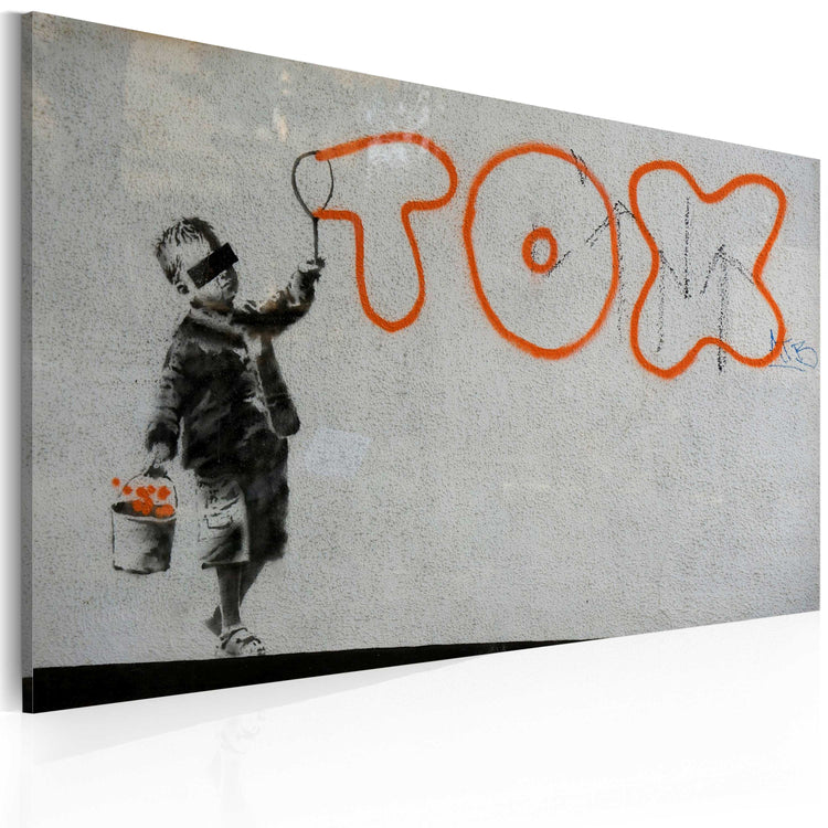 Foto schilderij - Wallpaper graffiti (Banksy)