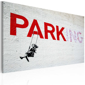 Foto schilderij - Parking (Banksy)