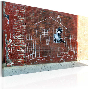 Foto schilderij - Grounded (Banksy)