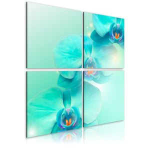 Foto schilderij - Hemelsblauwe orchideeën