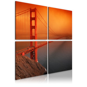 Foto schilderij - San Francisco - Golden Gate Bridge