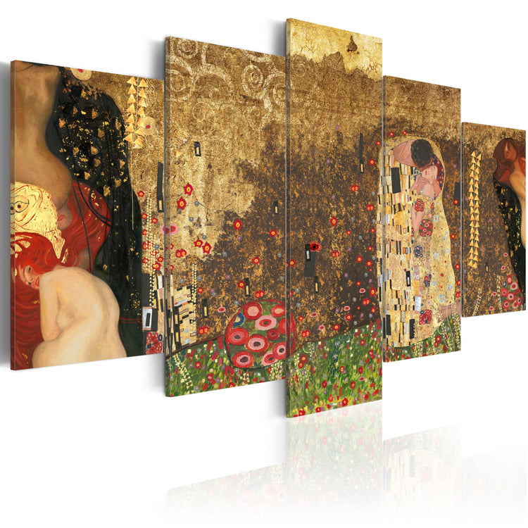 Foto schilderij - Klimt's muses