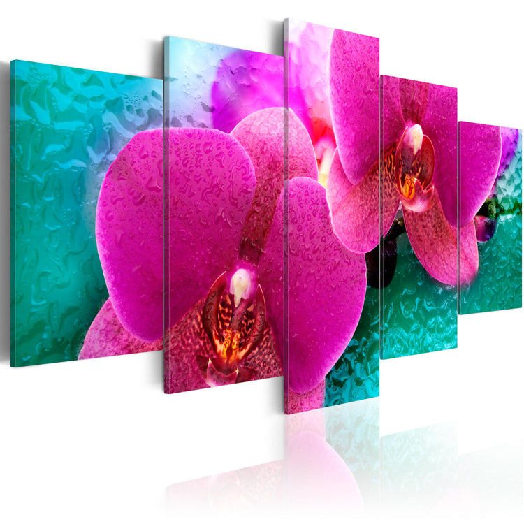 Foto schilderij - Exotic orchids