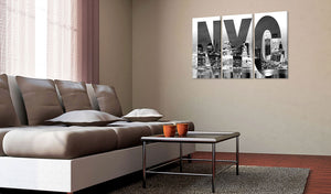 Foto schilderij - New York (zwart en wit)