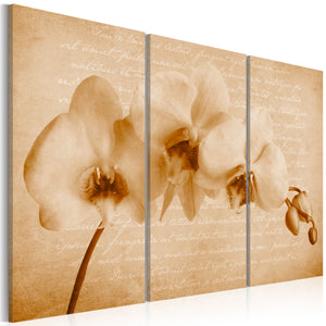 Foto schilderij - orchidee (vintage)