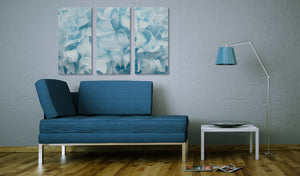 Foto schilderij - Azalea in blauw