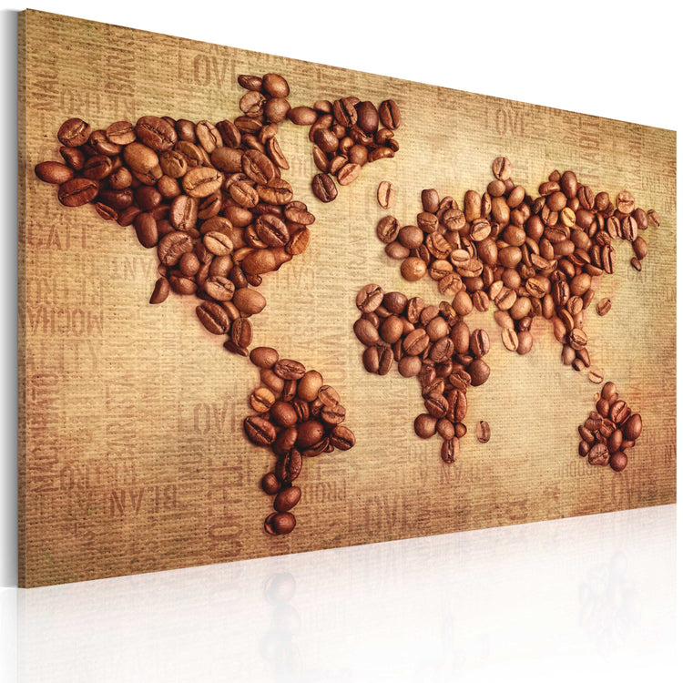 Foto schilderij - Koffie uit de hele wereld