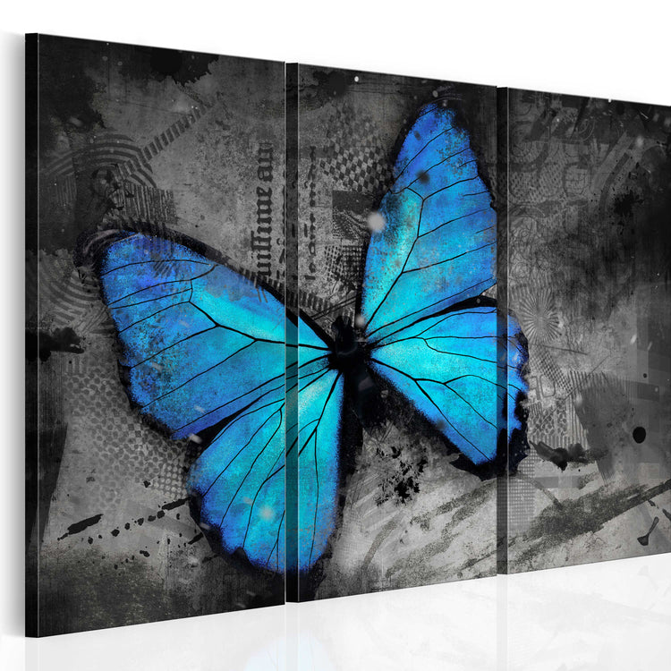 Foto schilderij - The study of butterfly - triptych