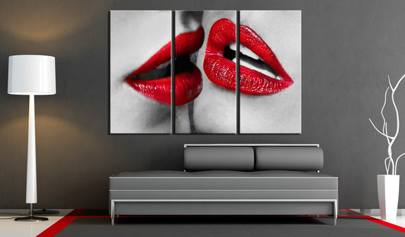 Foto schilderij - Hot lips