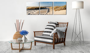 Foto schilderij - Beach (Triptych)
