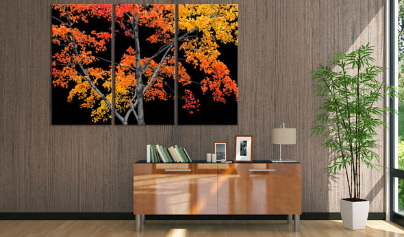 Foto schilderij - Autumn reflection