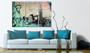 Foto schilderij - NYC collage