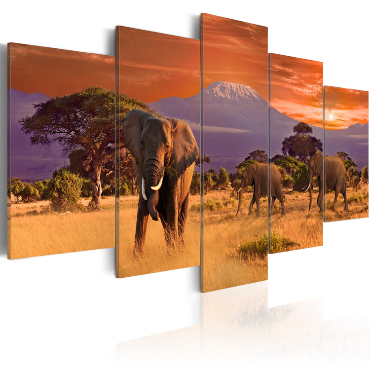 Foto schilderij - Africa: Elephants