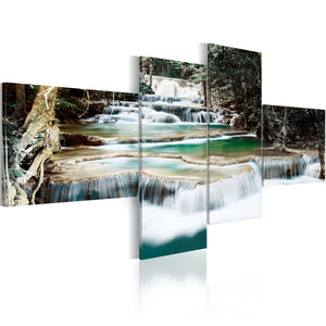 Foto schilderij - Forest cascade