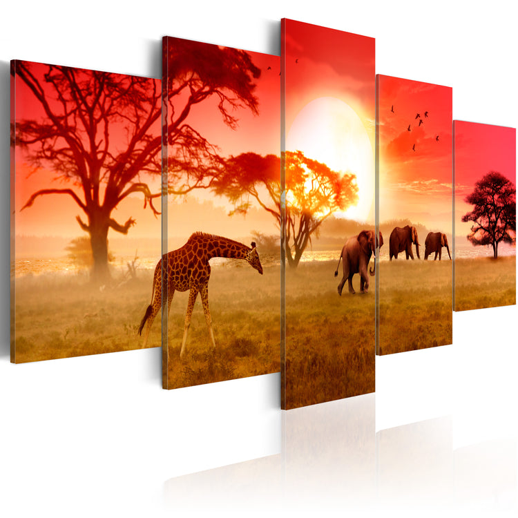 Foto schilderij - Sunny colours of Africa