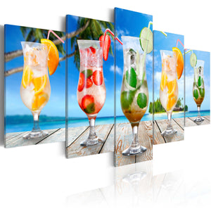 Foto schilderij - Summer drinks