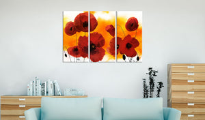 Foto schilderij - Sunny afternoon and poppies