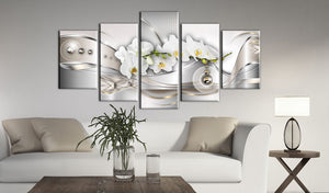 Foto schilderij - Pearl Dance of Orchids