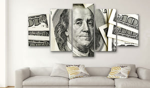Foto schilderij - $100: Benjamin Franklin