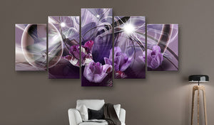 Foto schilderij - Purple of tulips