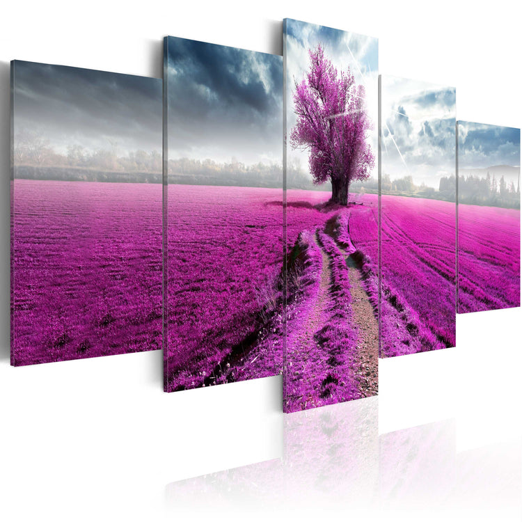 Foto schilderij - Purple Land
