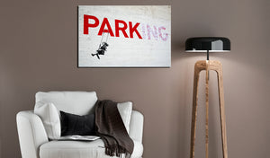 Foto schilderij - Parking Girl Swing by Banksy