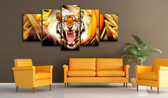 Foto schilderij - Energy of Tiger