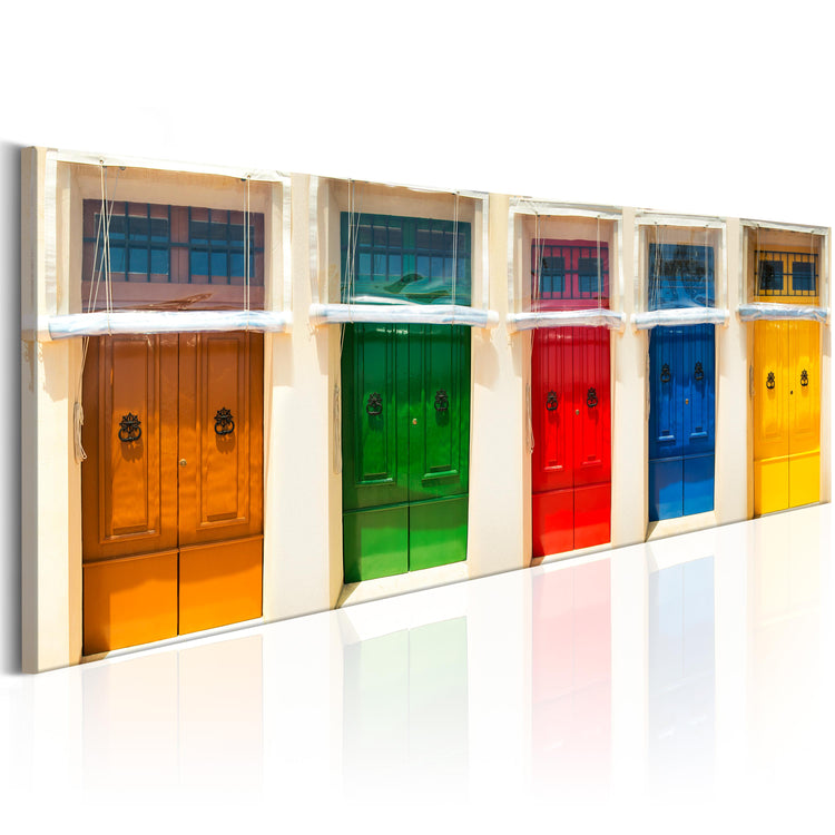 Foto schilderij - Colourful Doors