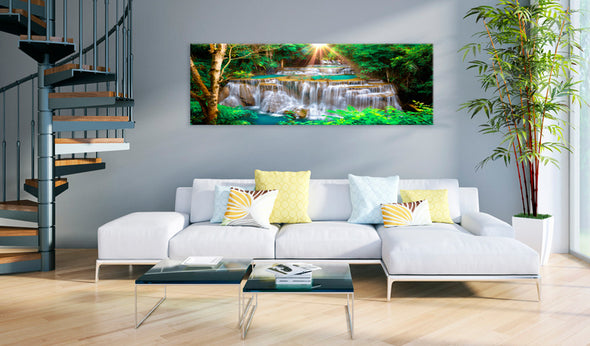Foto schilderij - Tropical Waterfall