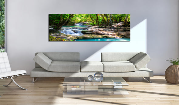 Foto schilderij - Nature: Forest Waterfall