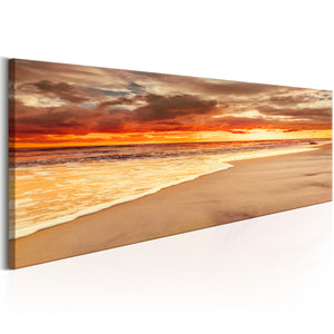 Foto schilderij - Beach: Beatiful Sunset