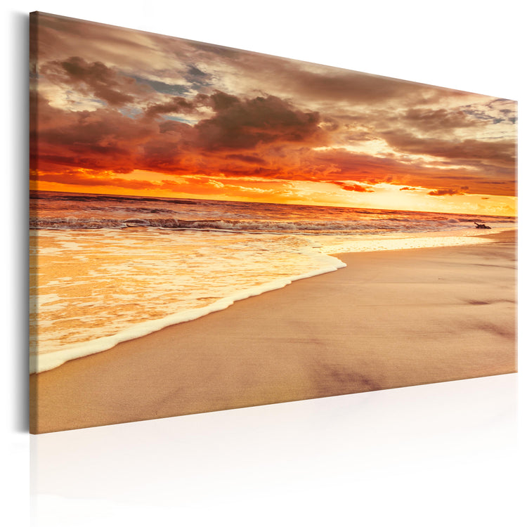 Foto schilderij - Beach: Beatiful Sunset II