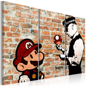 Foto schilderij - Caught Mario