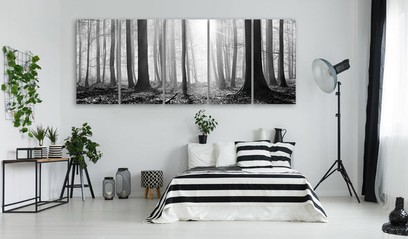 Foto schilderij - Monochrome Forest