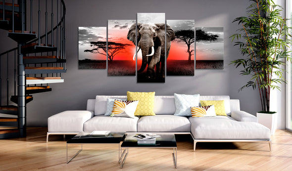 Foto schilderij - Lonely Elephant