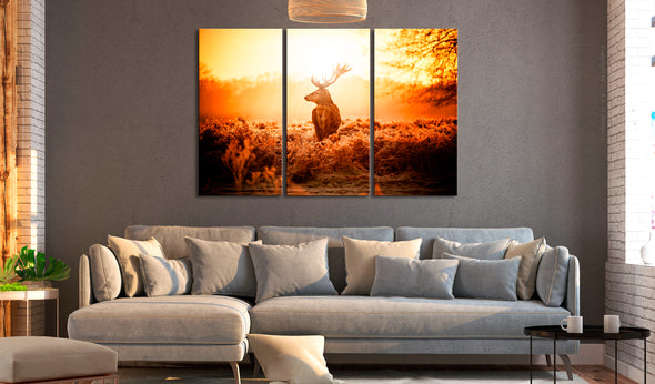 Foto schilderij - Deer in the Sun I