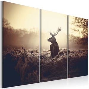 Foto schilderij - Lurking Deer I