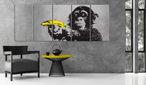 Foto schilderij - Monkey and Banana