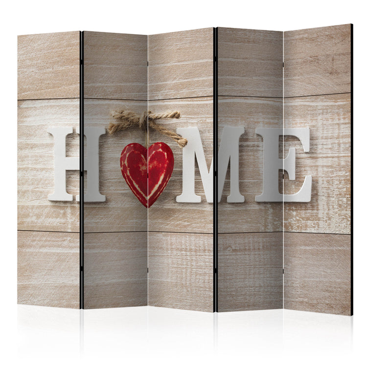 Kamerscherm - Room divider - Home and red heart