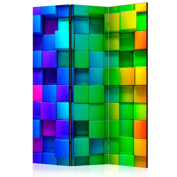 Kamerscherm - Colourful Cubes