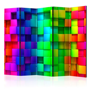 Kamerscherm - Colourful Cubes II