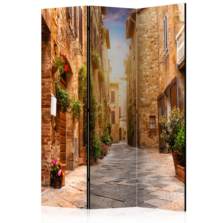Kamerscherm - Colourful Street in Tuscany