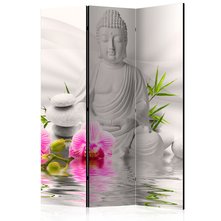 Kamerscherm - Buddha and Orchids