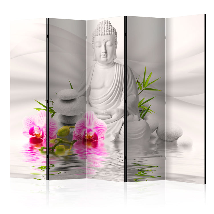Kamerscherm - Buddha and Orchids II