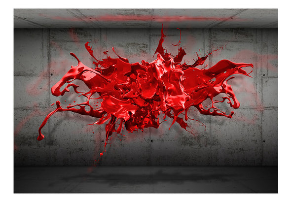 Fotobehang - Red Ink Blot