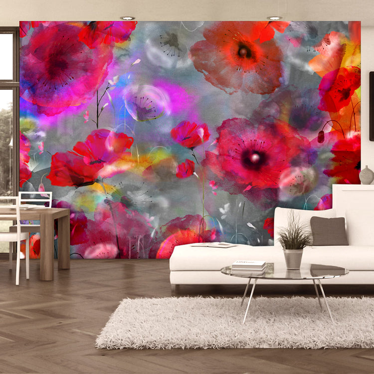 Fotobehang - Painted Poppies