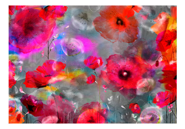 Fotobehang - Painted Poppies