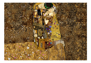 Fotobehang - Klimt inspiration: Golden Kiss