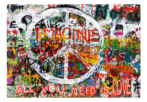 Fotobehang - Hippie Graffiti